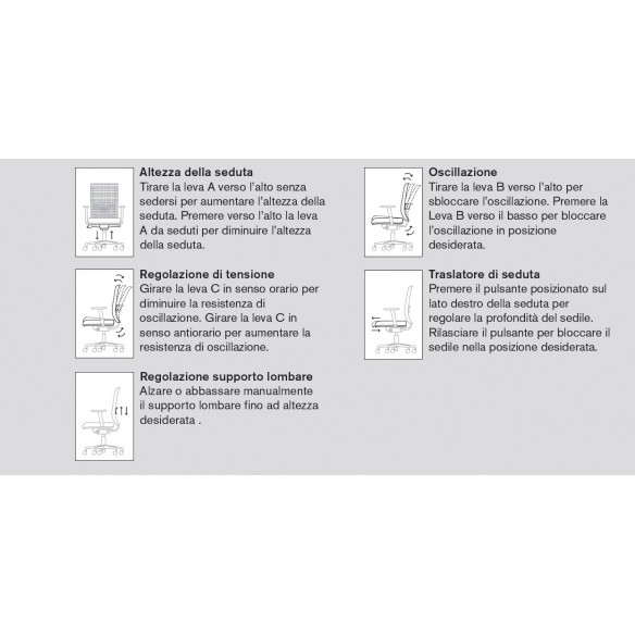 Sedia Lex Operativa Rete - Struttura Bianca Milani - Sedia ergonomica per  ufficio - Progetto Sedia