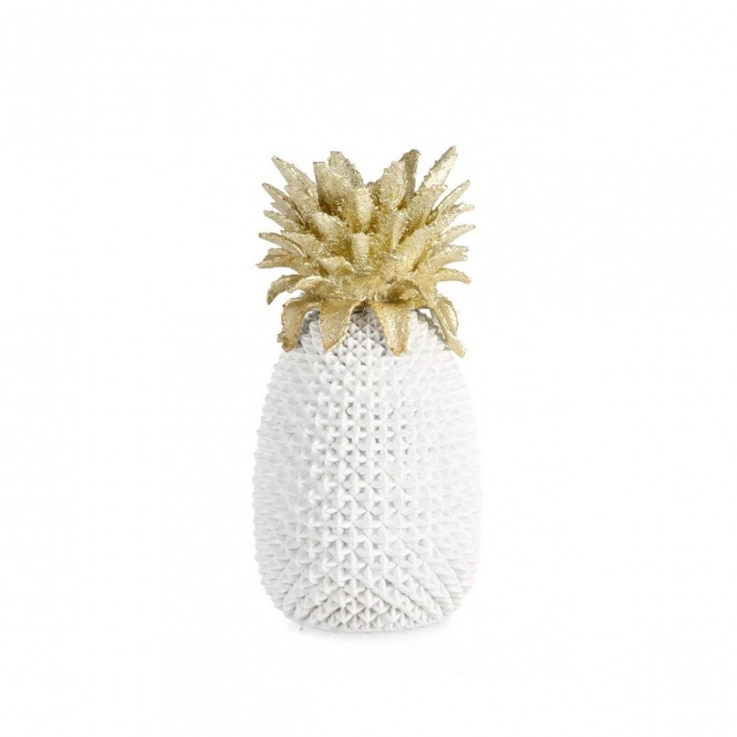 DECORAZIONE ANANAS SURABAYA BIANCO H49,5