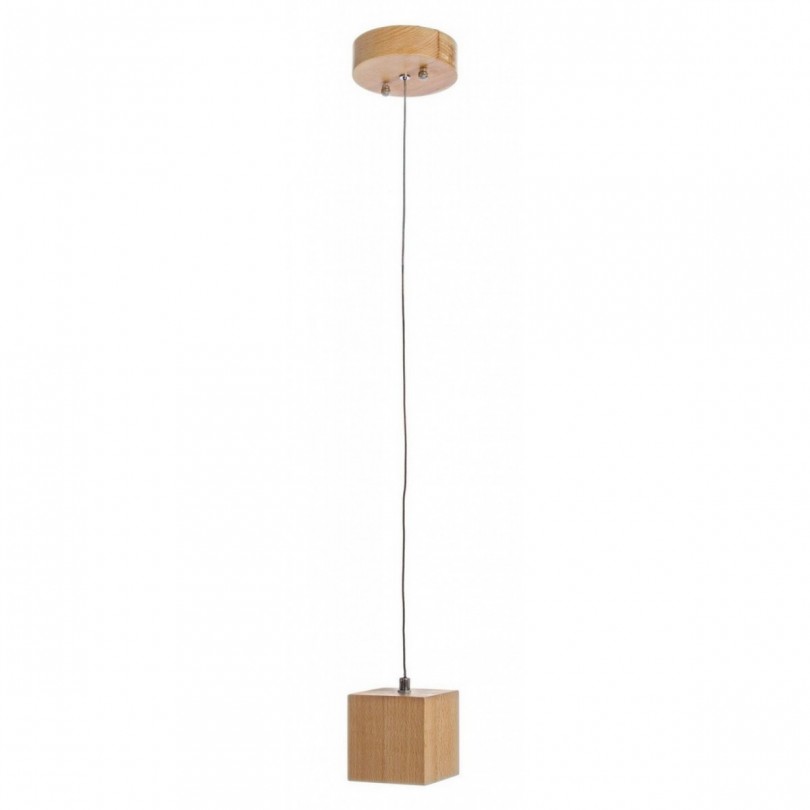 LAMPADARIO LED ARESE LEGNO